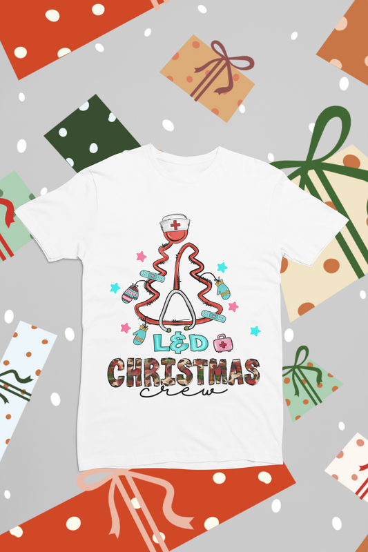 L & D Nurse - Christmas Crew t-shirt