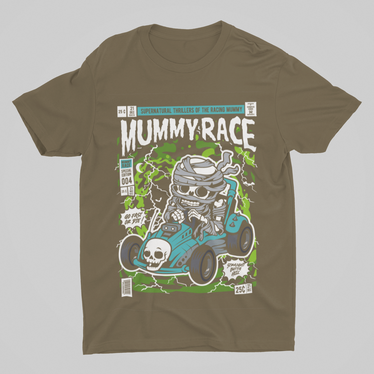 Mummy Racer cartoon